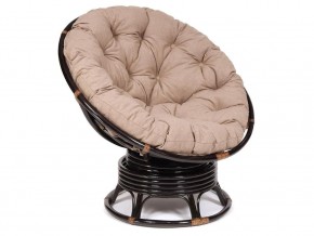 Кресло-качалка Papasan w 23/01 B с подушкой Antique brown, экошерсть Коричневый в Красноуральске - krasnouralsk.magazin-mebel74.ru | фото