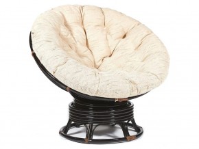 Кресло-качалка Papasan w 23/01 B с подушкой Antique brown, ткань Старт в Красноуральске - krasnouralsk.magazin-mebel74.ru | фото