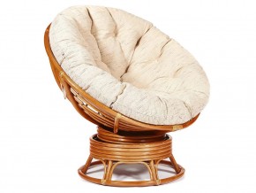 Кресло-качалка Papasan w 23/01 B с подушкой Cognac, ткань Старт в Красноуральске - krasnouralsk.magazin-mebel74.ru | фото