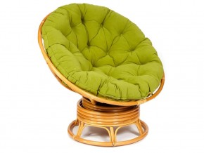 Кресло-качалка Papasan w 23/01 B с подушкой Honey, флок Олива в Красноуральске - krasnouralsk.magazin-mebel74.ru | фото