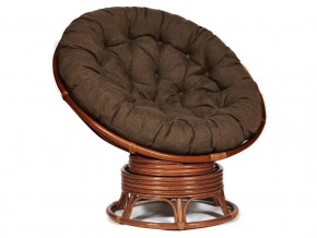 Кресло-качалка Papasan w 23/01 B с подушкой Pecan, ткань Коричневый в Красноуральске - krasnouralsk.magazin-mebel74.ru | фото