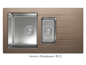 Мойка комбинированная Tolero twist TTS-890 Темно-бежевый 823 в Красноуральске - krasnouralsk.magazin-mebel74.ru | фото