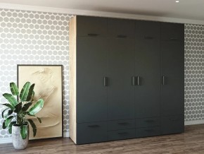 Шкаф распашной 2400К Антрацит в Красноуральске - krasnouralsk.magazin-mebel74.ru | фото