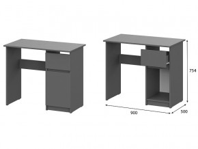 Стол письменный 900 Денвер Графит серый в Красноуральске - krasnouralsk.magazin-mebel74.ru | фото