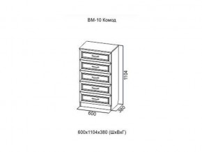 ВМ-10 Комод в Красноуральске - krasnouralsk.magazin-mebel74.ru | фото